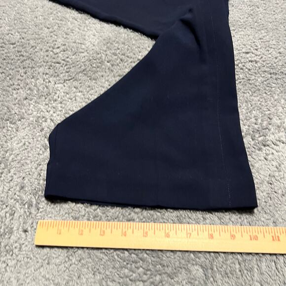 Trina Turk Dress Pants Womens 6 (32x33) Navy Blue  Straight Mid Rise - Picture 9 of 10